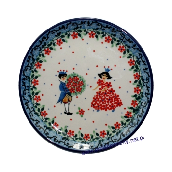 Talerz deserowy Ø16cm dek. U4866X Księżniczka i Książe